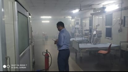 Fire broke out in Children's Hospital due to short circuit, people ran away with children in gum