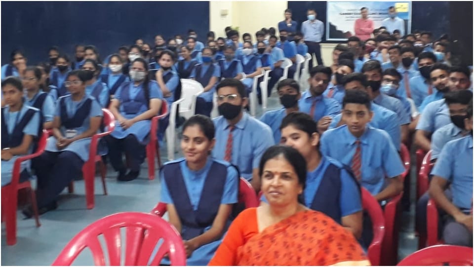 DU professor conducts career counseling for 12th students in Rajsamand