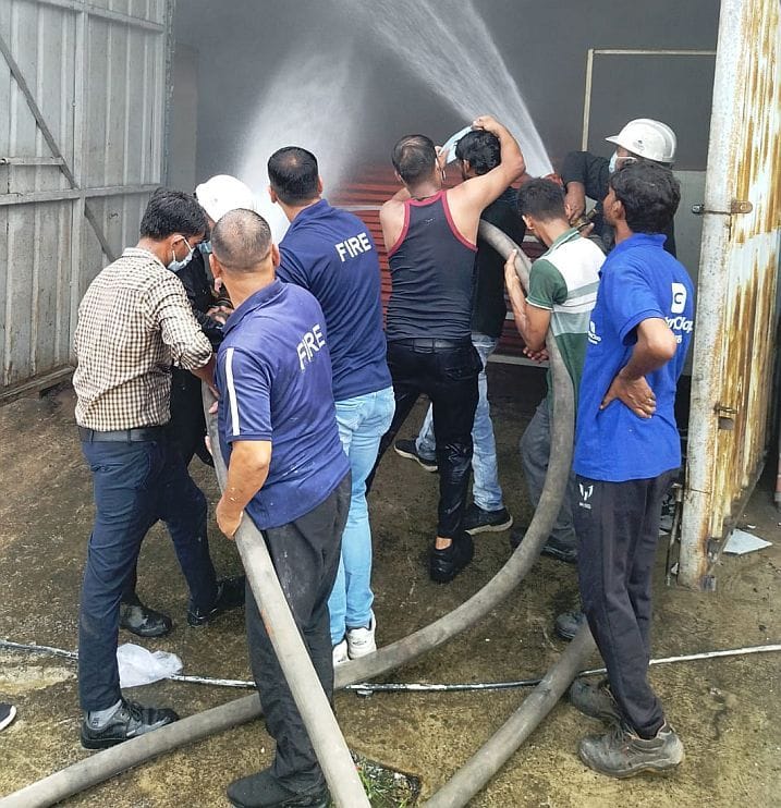 Scrap burnt due to fire in Sidcul's factory
