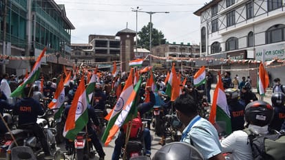 BJP flags off first-ever Vijay Divas bikers rally from Srinagar's Lal Chowk