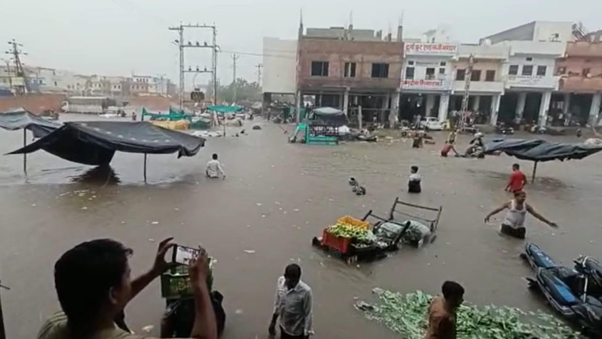 Rain in Rajasthan Flood like situation in Jodhpur and Kota city due to heavy rains