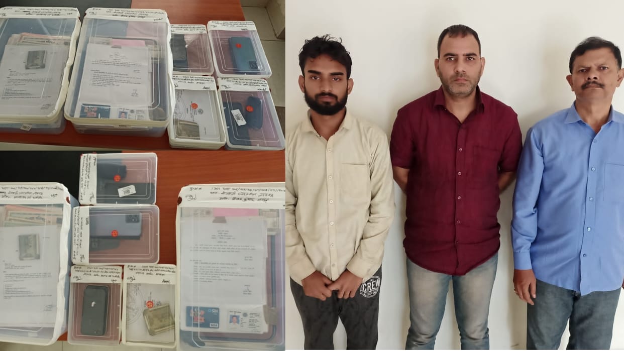 Three arrested for doing fraud on the name of job in Lucknow.