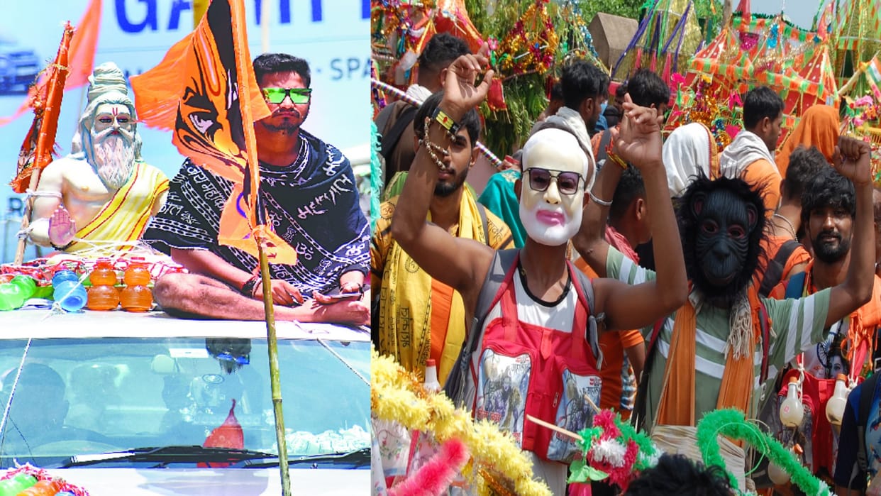 Air pollution reduced during Kanwar Yatra, DJ's noise breathed out