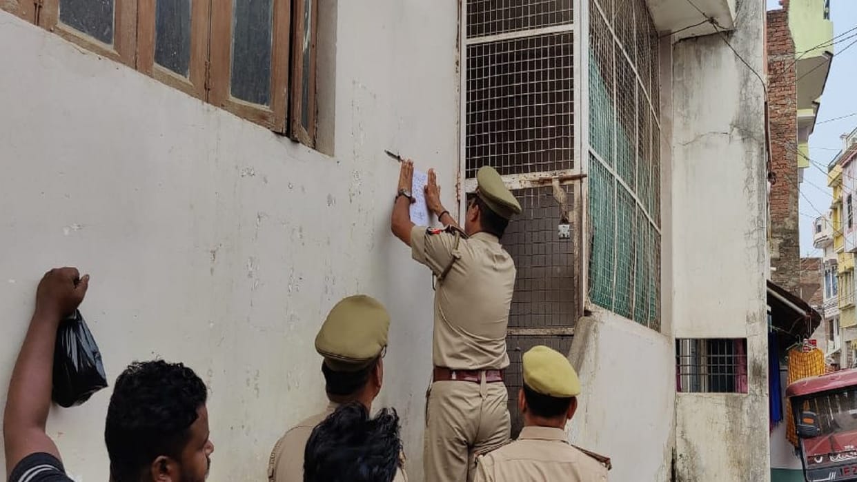 Mukhtar Ansaris wife Afsa Ansari MLA son Abbas Ansari were declared fugitives