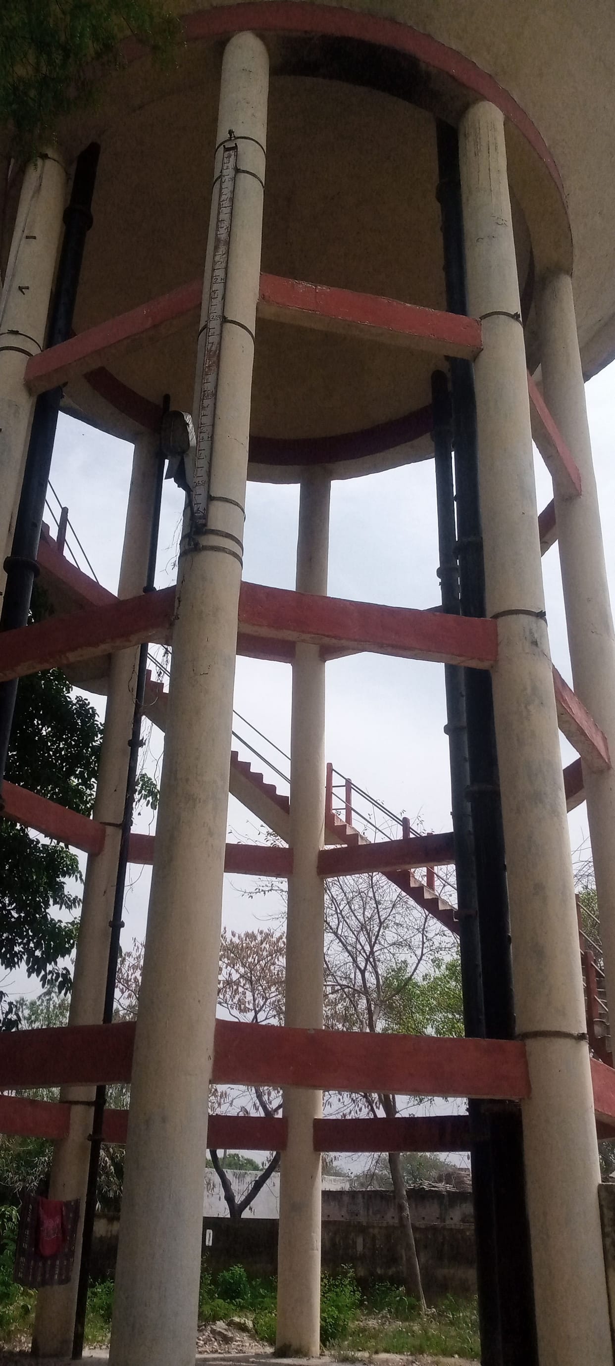 Drinking water supply from expired overhead tanks