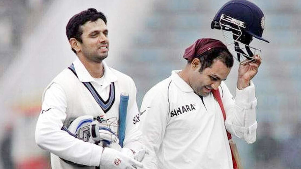 Team India Coach Rahul Dravid Success Story Know How His Career Up in Cricket about Virender Sehwag