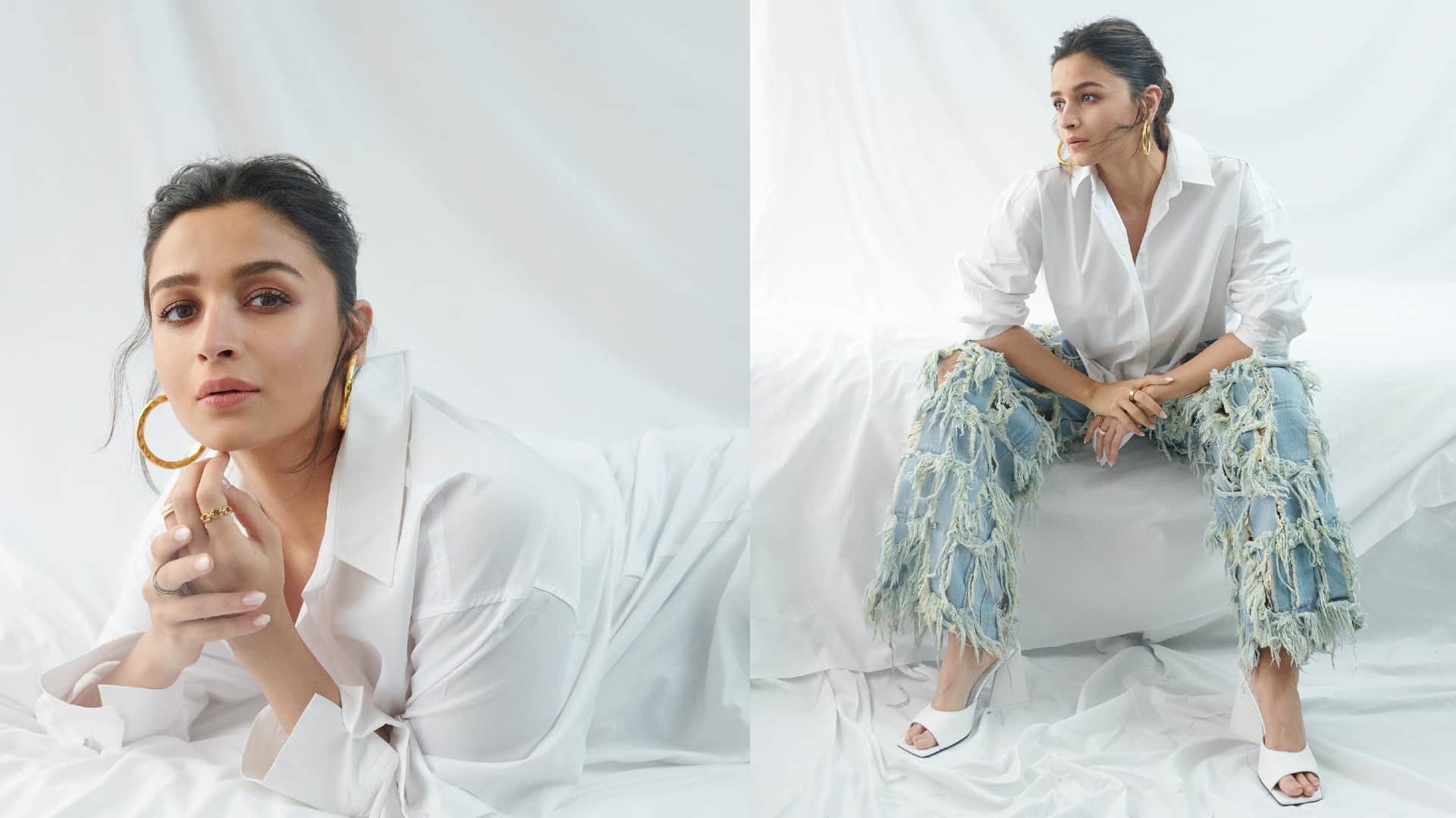 Alia Bhatt Glamorous pics and Rashmika Mandanna sizzling look in lehenga today celebrity update in 10 pics