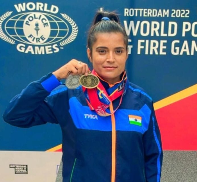 Seema Kumari won four medals in World Police Games in netherland