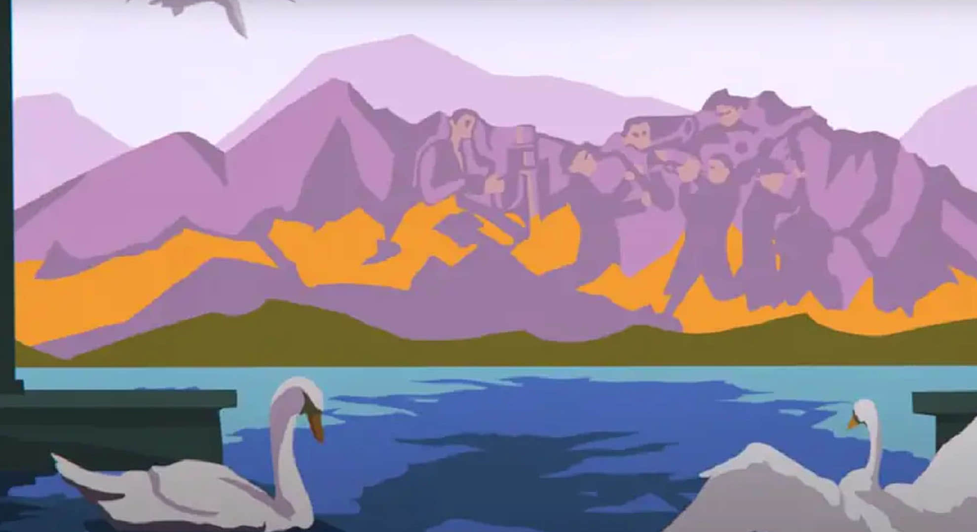 optical illusion what did you see first music band or swans sitting near lake know personality by picture