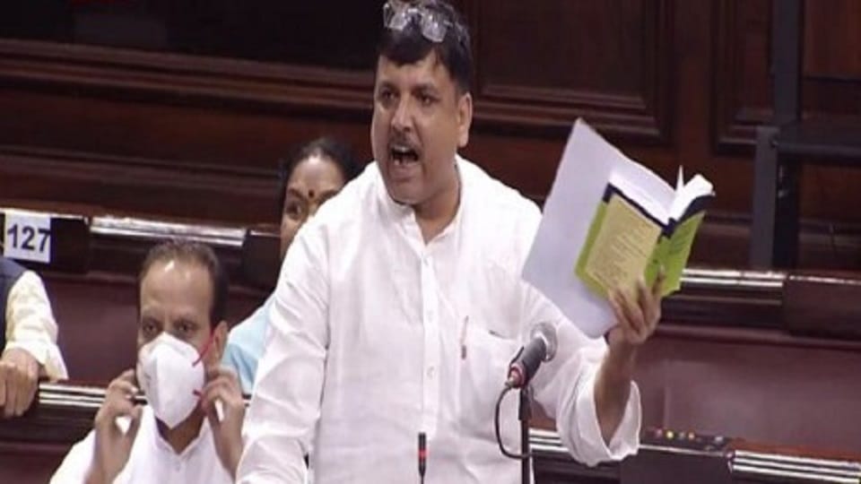 AAP MP Sanjay Singh Suspended From Rajya Sabha For rest of the Week