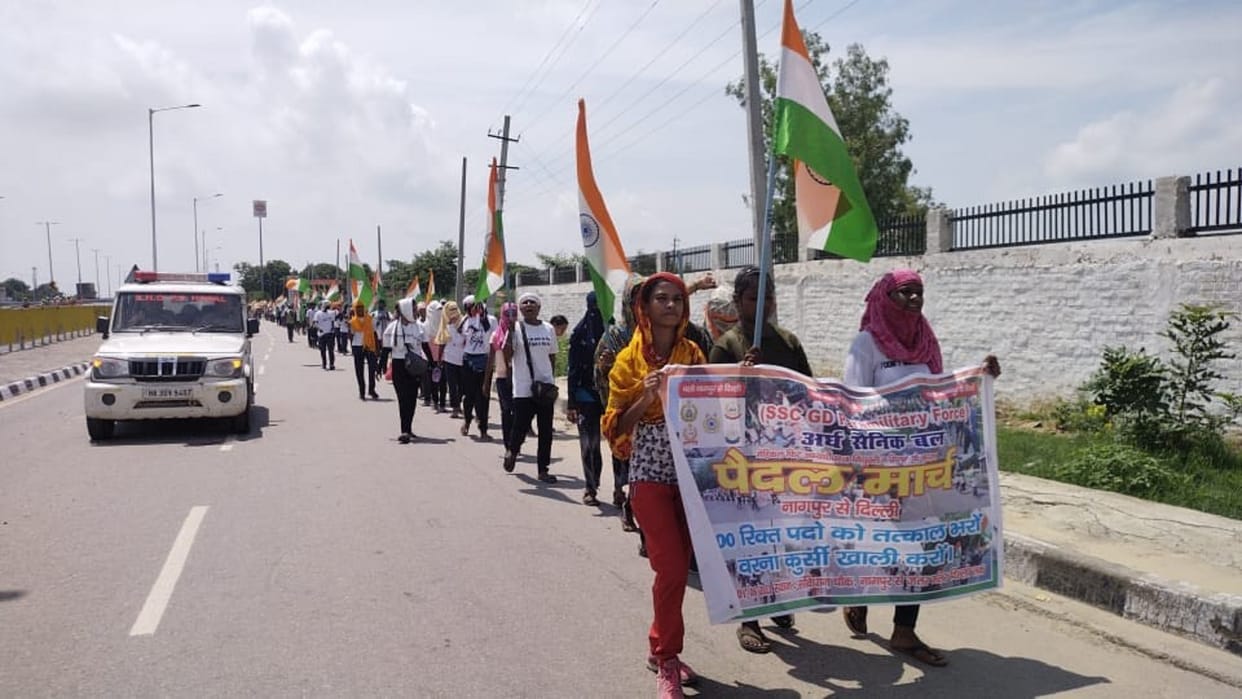 SSC GD 2018: UP police misbehaved with candidates marching from Nagpur to Delhi for recruitment in CAPF