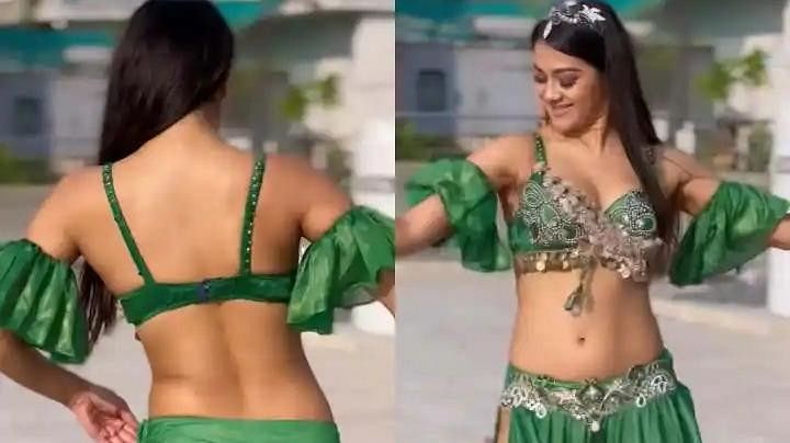 Bhojpuri Actress Namrita Malla New Dance Video Went Viral On Internet In Green Outfit Amar 9623