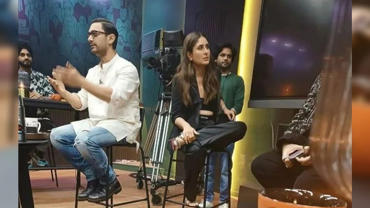 Laal Singh Chaddha actor Aamir Khan Kareena Kapoor Photos leaked from Koffee with Karan 7 show