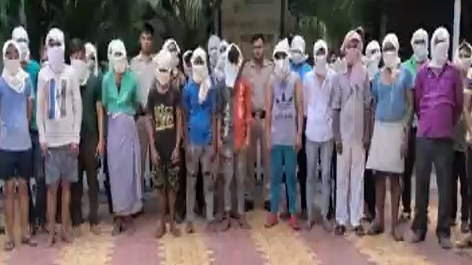 Delhi Police reached on information of quarrel eight personnel injured 27 accused arrested