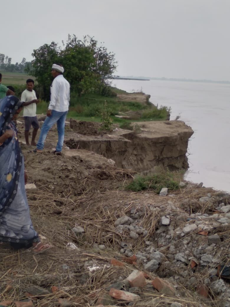 Ghaghra river started harvesting again
