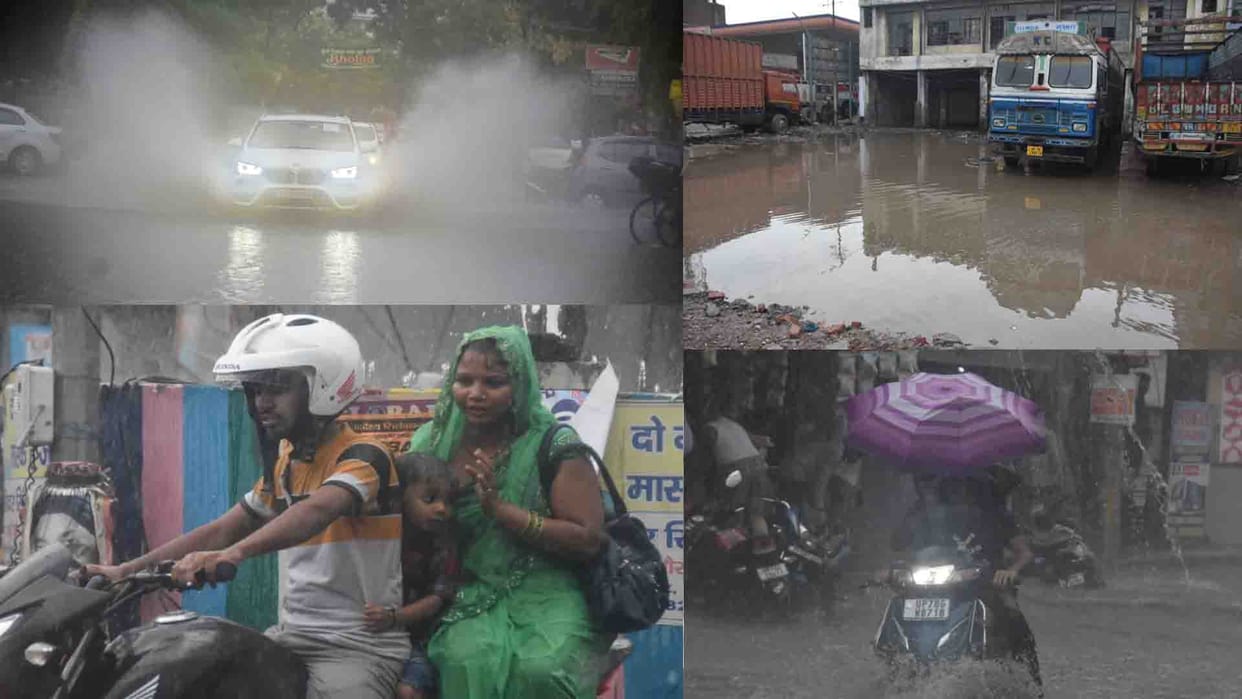 UP Weather Update: Heavy rain in many cities including Kanpur