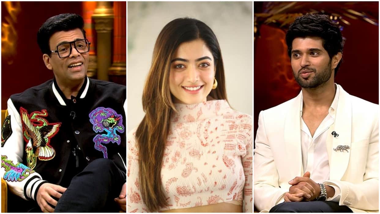 Koffee With Karan 7: Karan Johar says liger star Vijay Deverakonda is single not dating Rashmika Mandanna