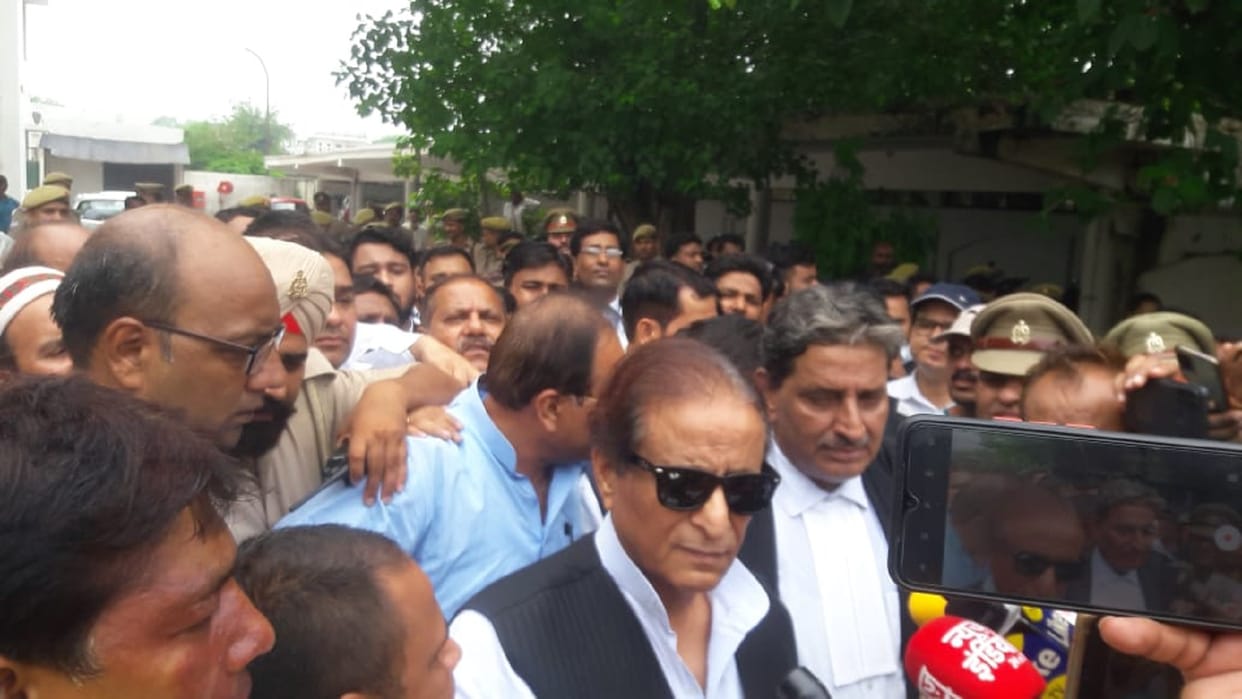 Azam Khan appeared in court in Chhajlait case says not blind by birth circumstances created