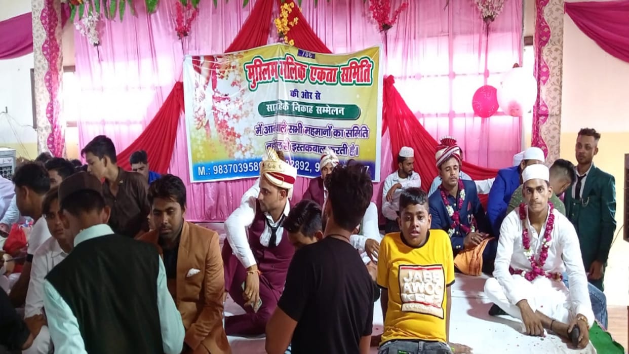Six minor girls were getting married in a group wedding ceremony in Mandap in Meerut