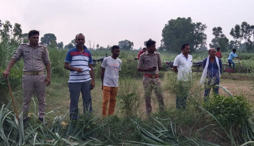 Freed the land in village Bakarpur