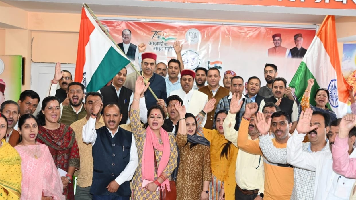 har ghar tiranga abhiyan bjp national spokesperson sambit patra press conference in shimla