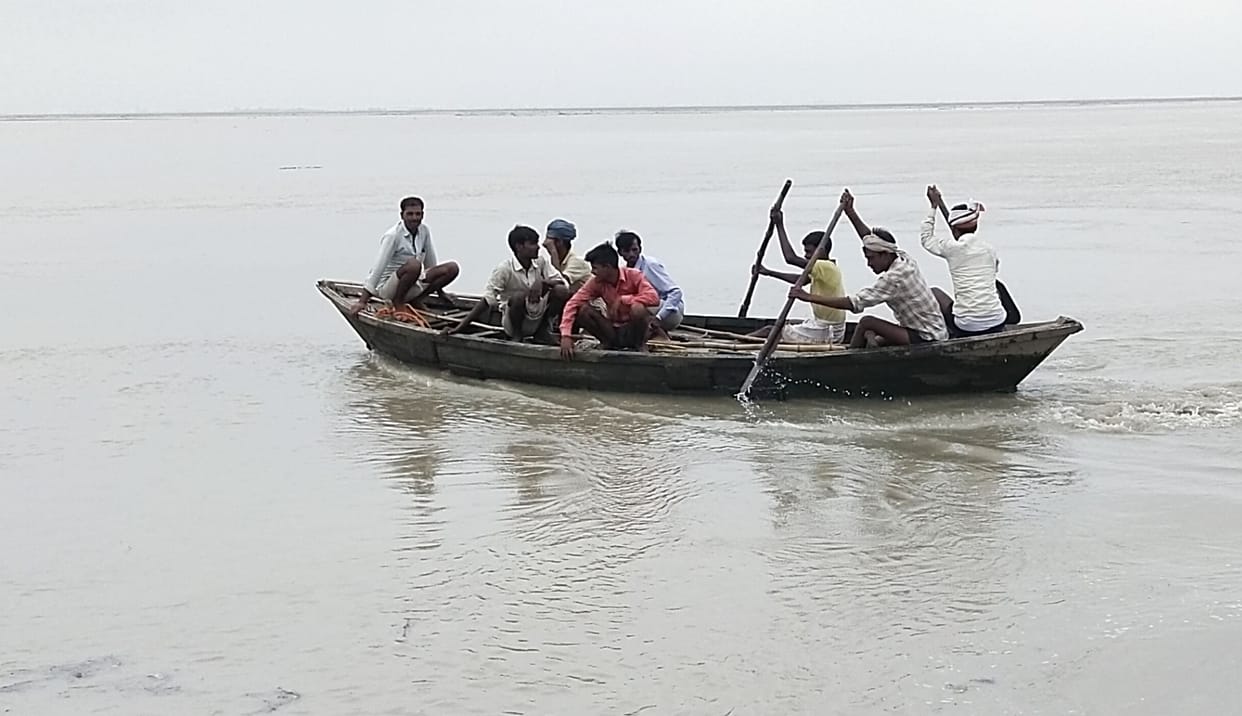 Water released from barrages, increased level of rivers.