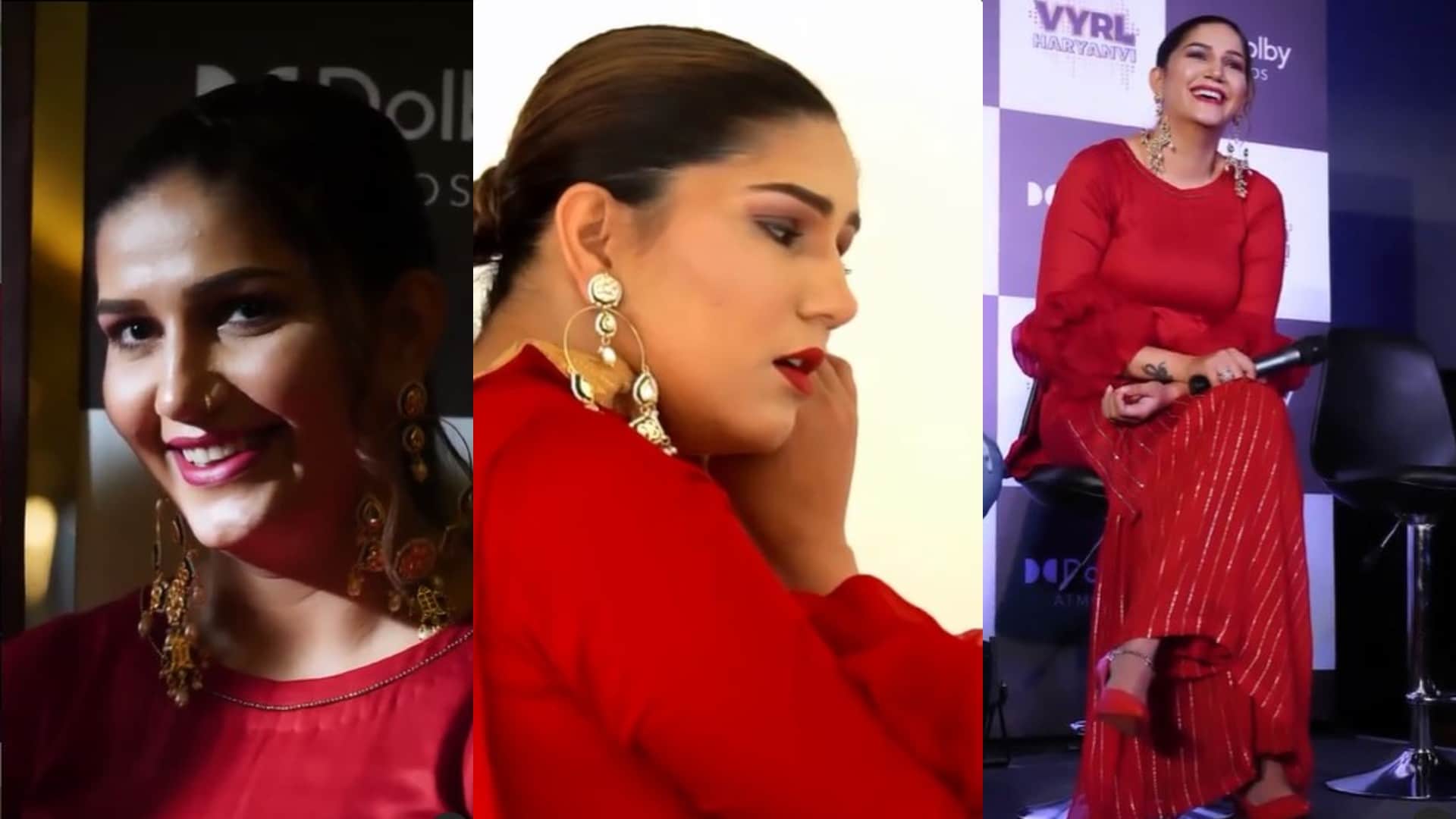 Sapna Choudhary Dance video haryanvi song sulfa sarar thagya viral on internet