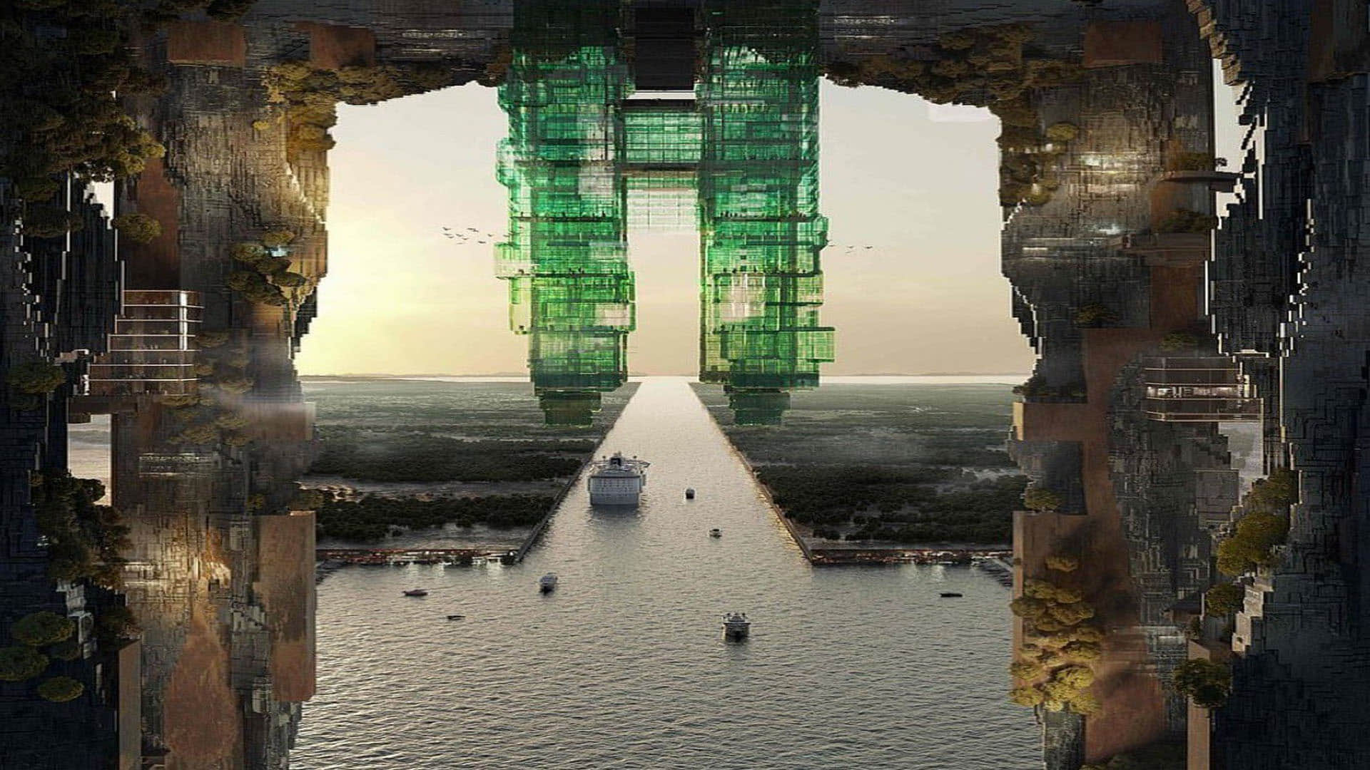 Saudi Arabia Reveal Vertical Neon City Project For Future Zero Gravity Read All Detail