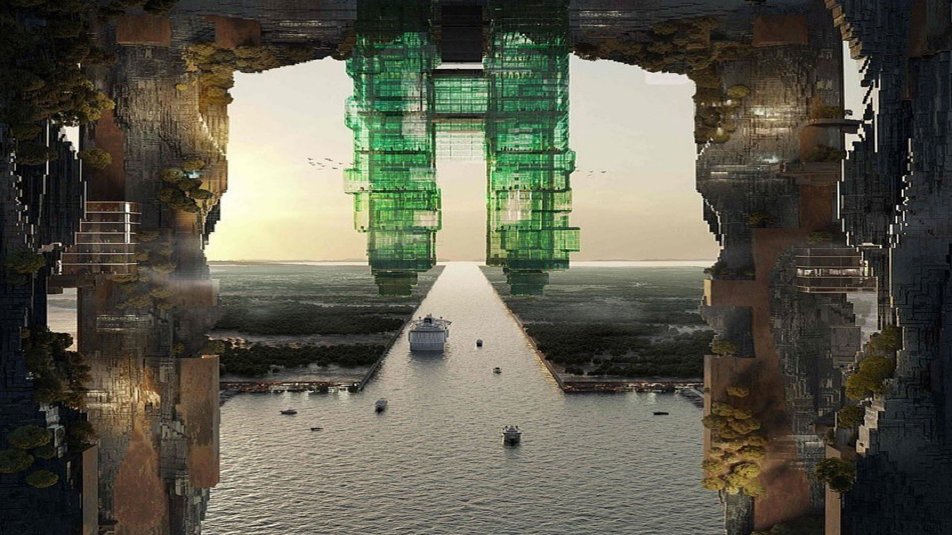 Saudi Arabia Reveal Vertical Neon City Project For Future Zero Gravity Read All Detail