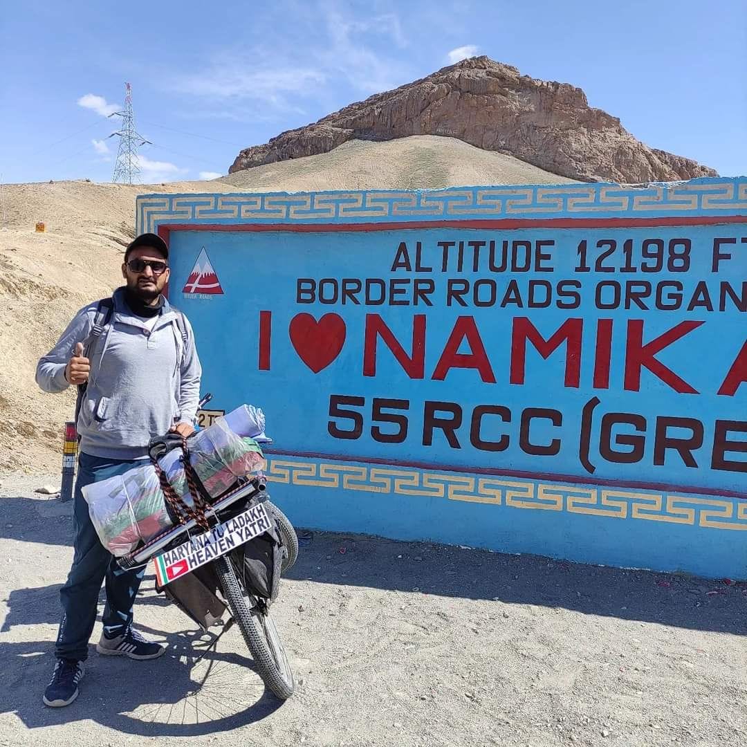 Jitendra of Faral traveled to Ladakh