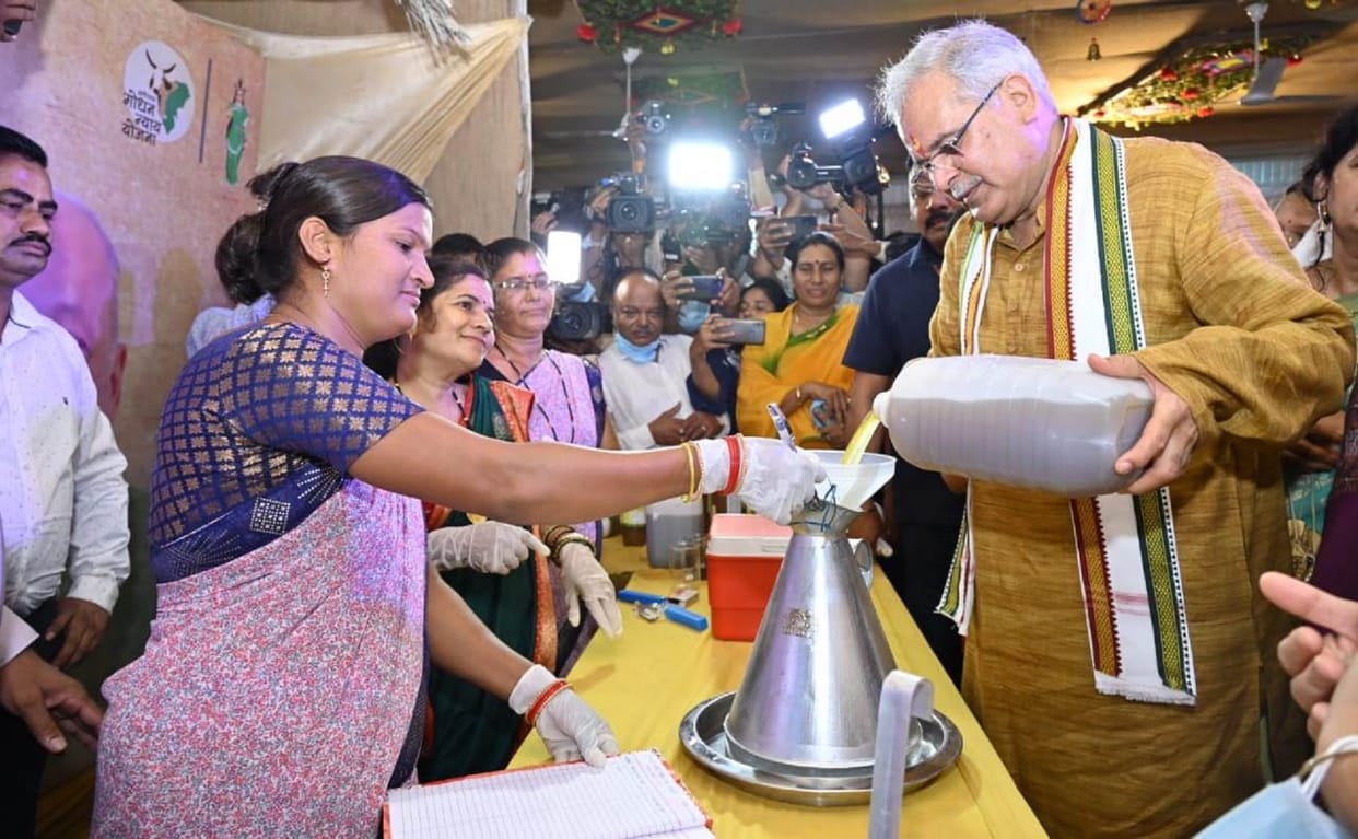 Chhattisgarh: After cow dung, the Bhupesh baghel government will buy cow urine Gomutra for Rs 4 per liter