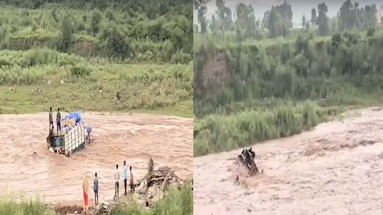 Heavy rainfall himachal, 12 houses and 10 cowsheds damaged, tractor swept away in baddi