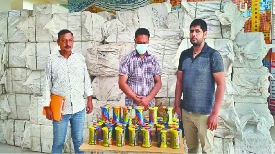 Police raided in North West district of Delhi and recovered a huge quantity of Chinese manjha.