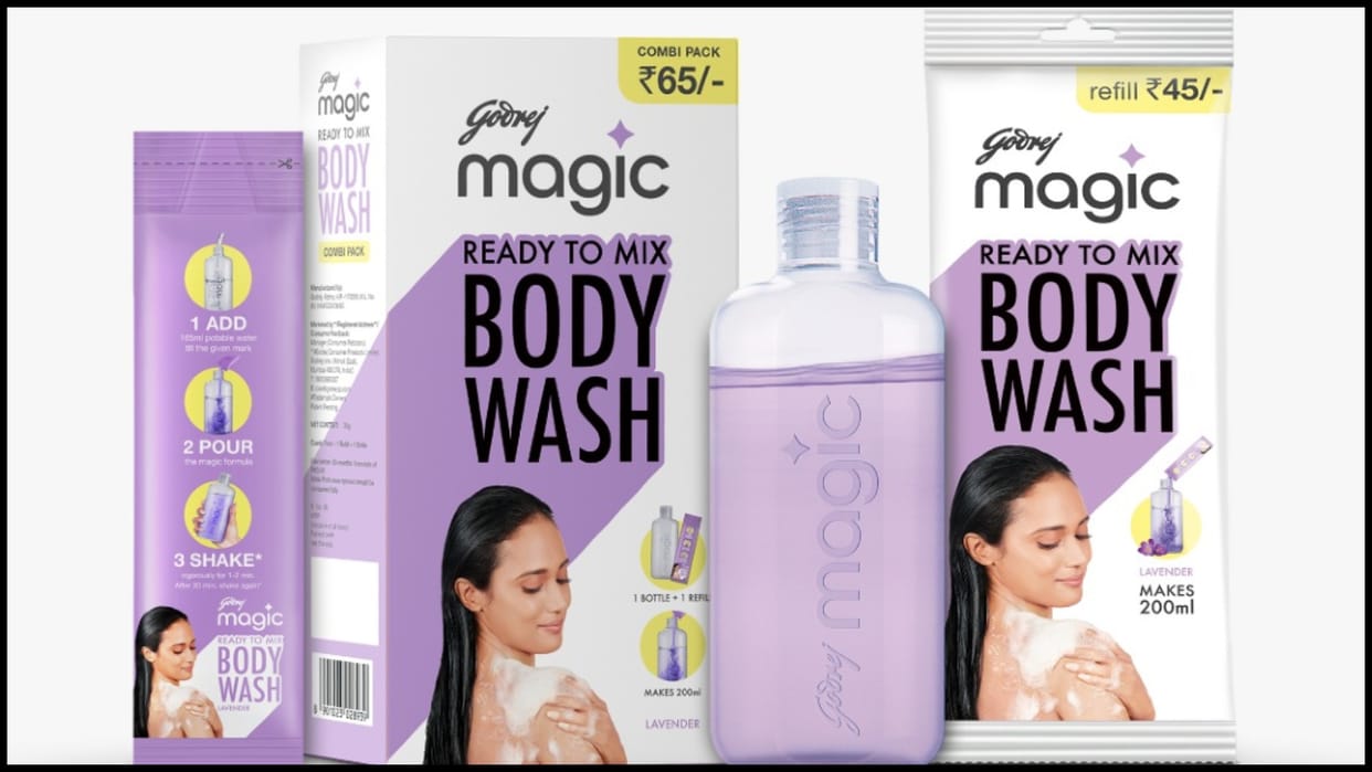 GCPL Launched India first ready to mix body wash Godrej magic body wash brand ambassador shahrukh khan