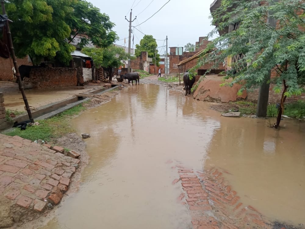 Roads became dilapidated in the rain, fear of accident