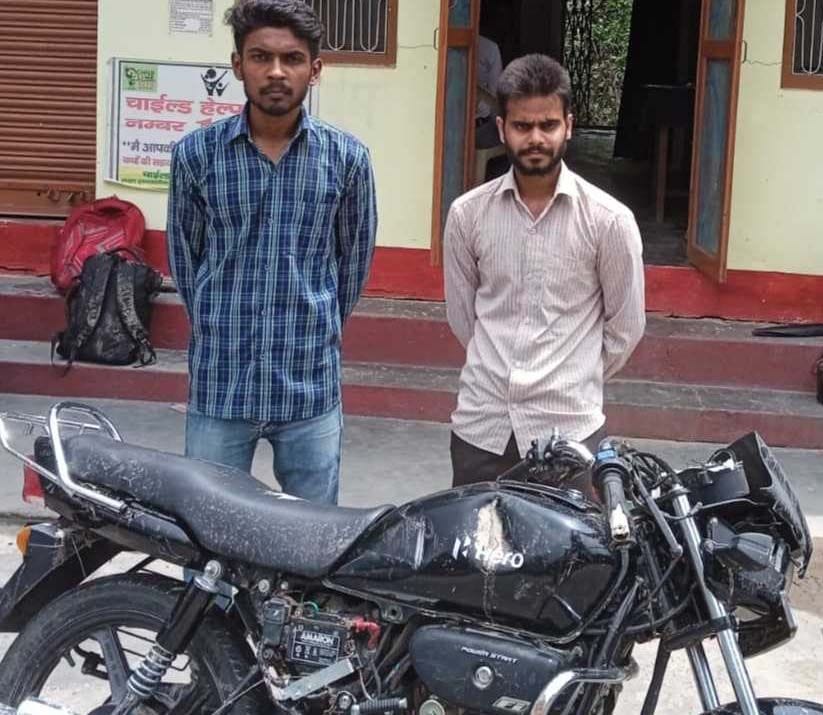 Bikes in the overflowing drain, the devotees left narrowly