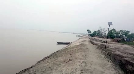 Sharda river reached near Chahamalpur village, villagers frightened