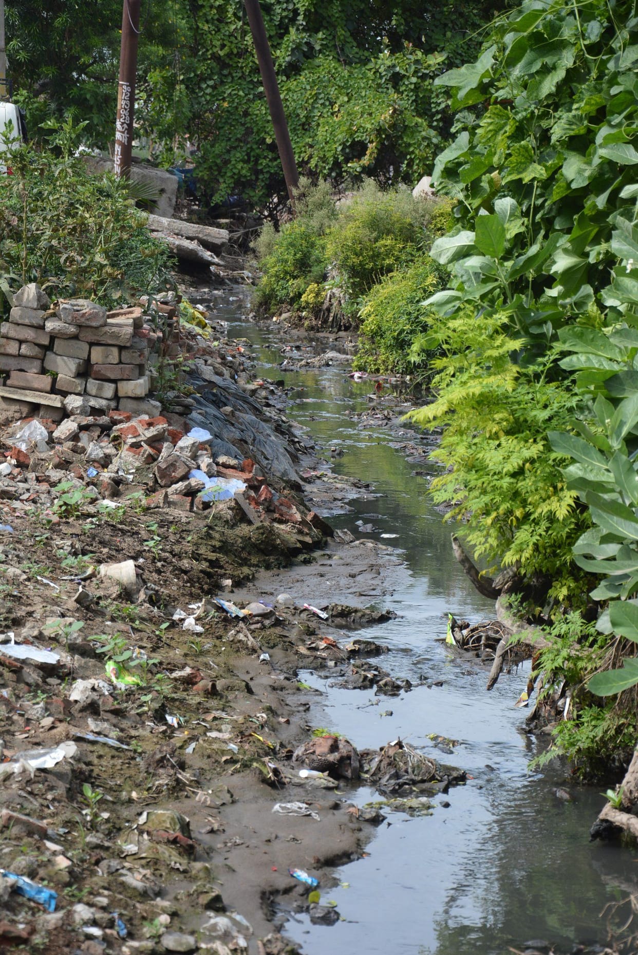 The drain made high, the streets fell down