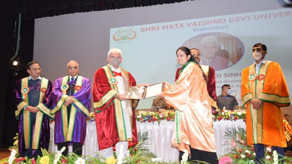 Lt Governor distributed degrees to 1165 students in SMVDU