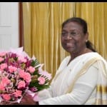 राष्ट्रपति से मुलाकात करने पहुंचे प्रधानमंत्री नरेंद्र मोदी।