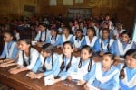शाहजहांपुर के राजकीय कन्या इंटर कॉलेज में अमर उजाला के अपराजिता कार्यक्रम में उपस्थित छात्राएं