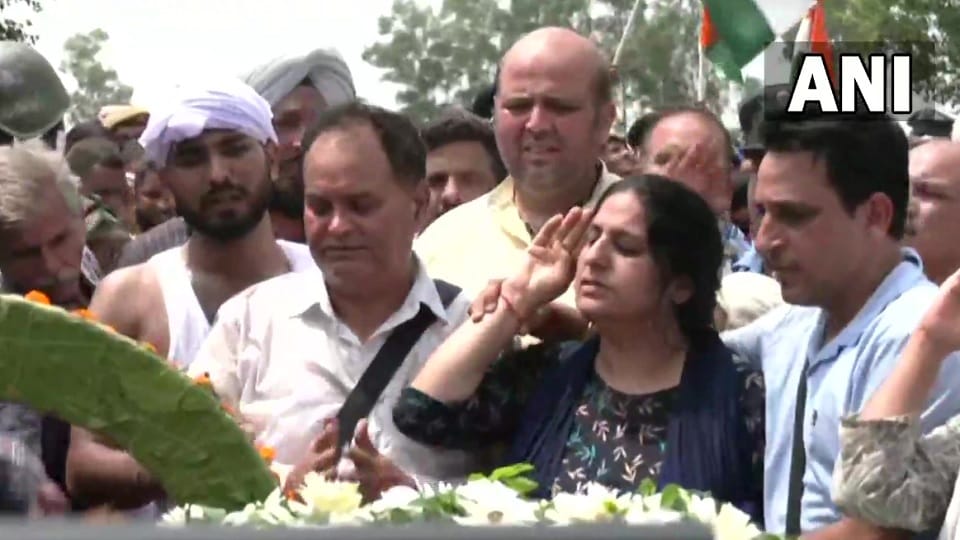 Mortal remains of Flight Lieutenant Advitiya Bal reaches home