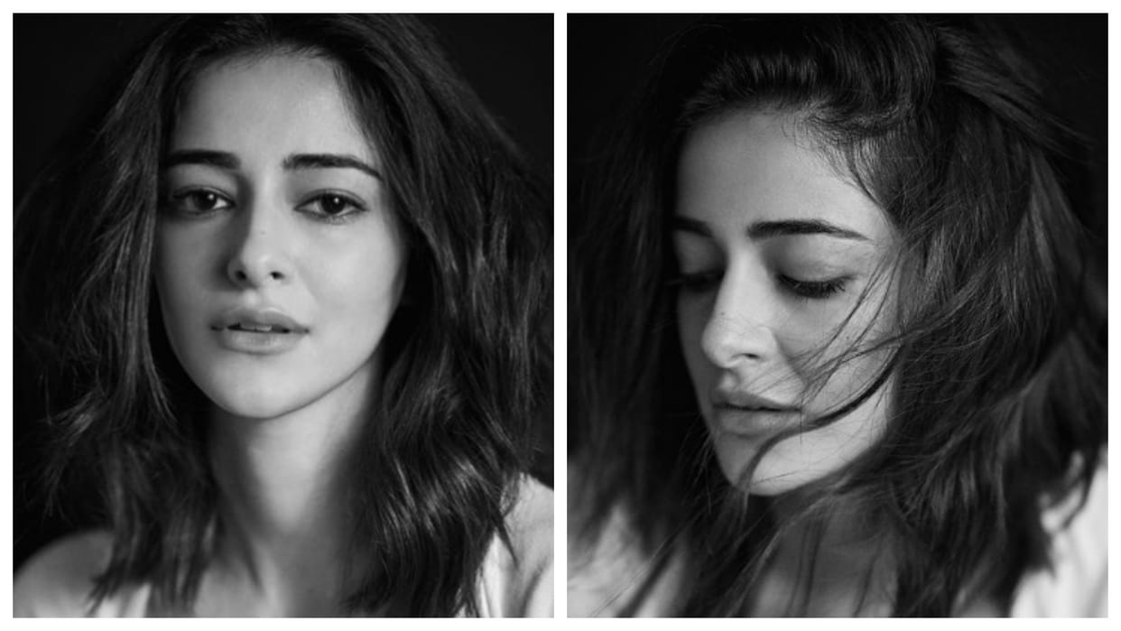 Ananya Panday shares her black and white photos on social media Navya Naveli Nanda reacts on post