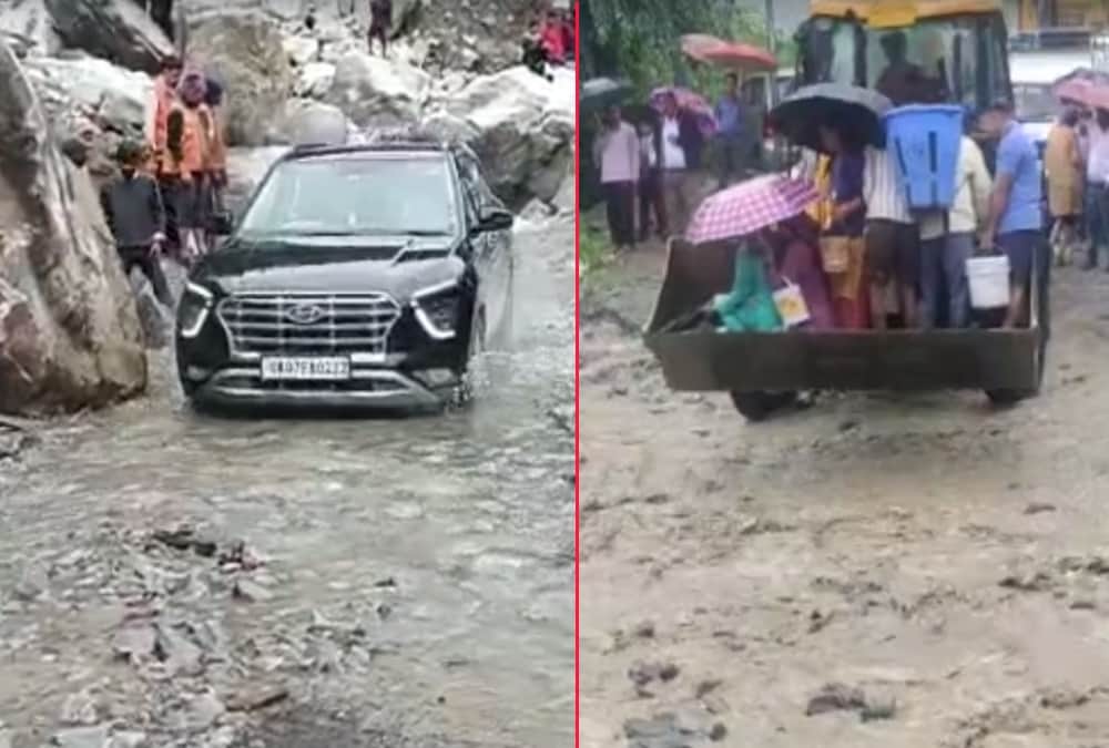 Uttarakhand Weather Update: Badrinath Highway open after 22 Hours tourists run vehicle in danger photos