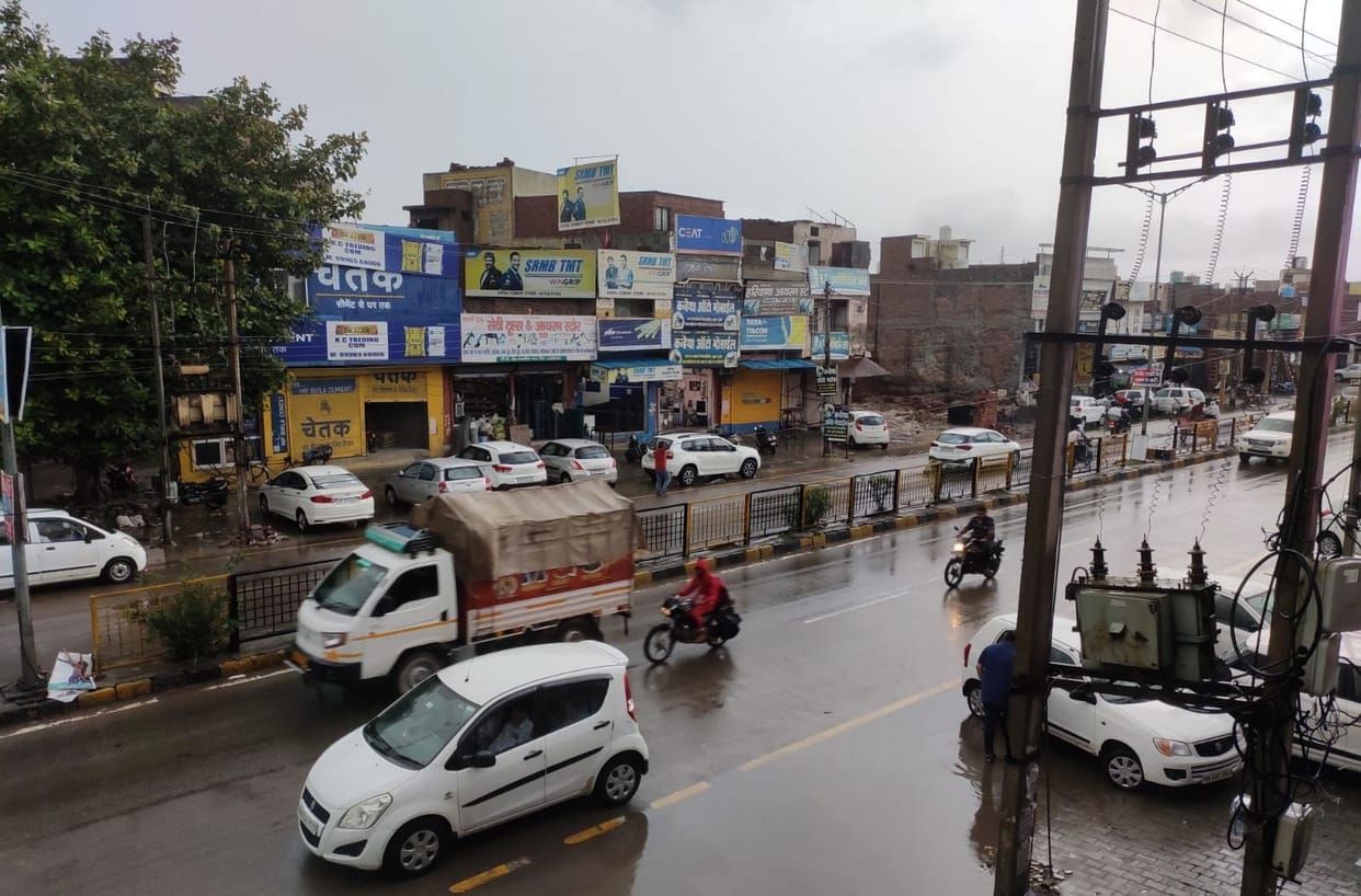 The city received 34 mm of rain in 24 hours.