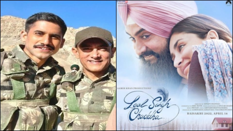 Laal Singh Chaddha aamir khan naga chaitanya with mona singh visits national war memorial delhi ahead releas