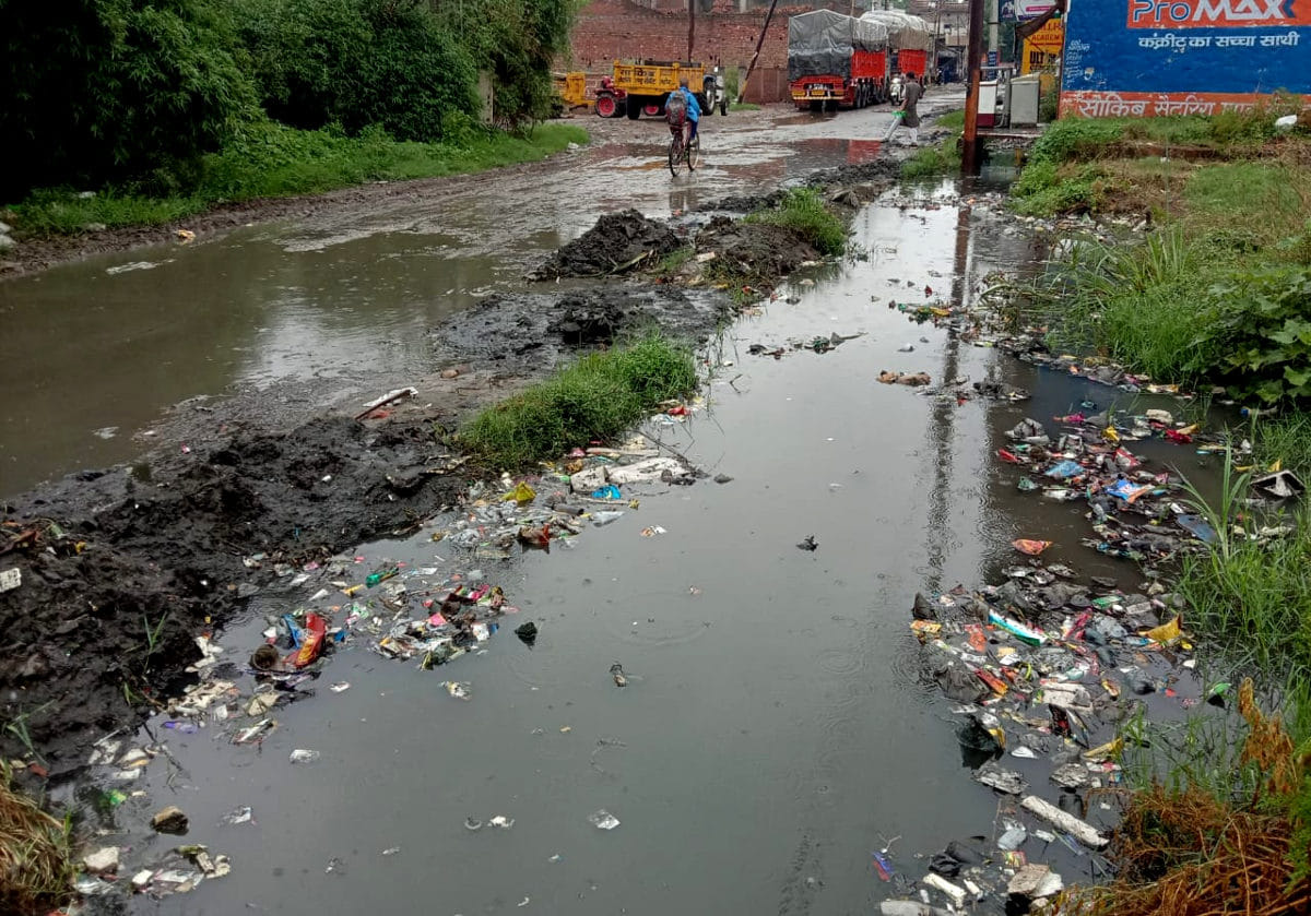 Water logging did not get rid of sewer line