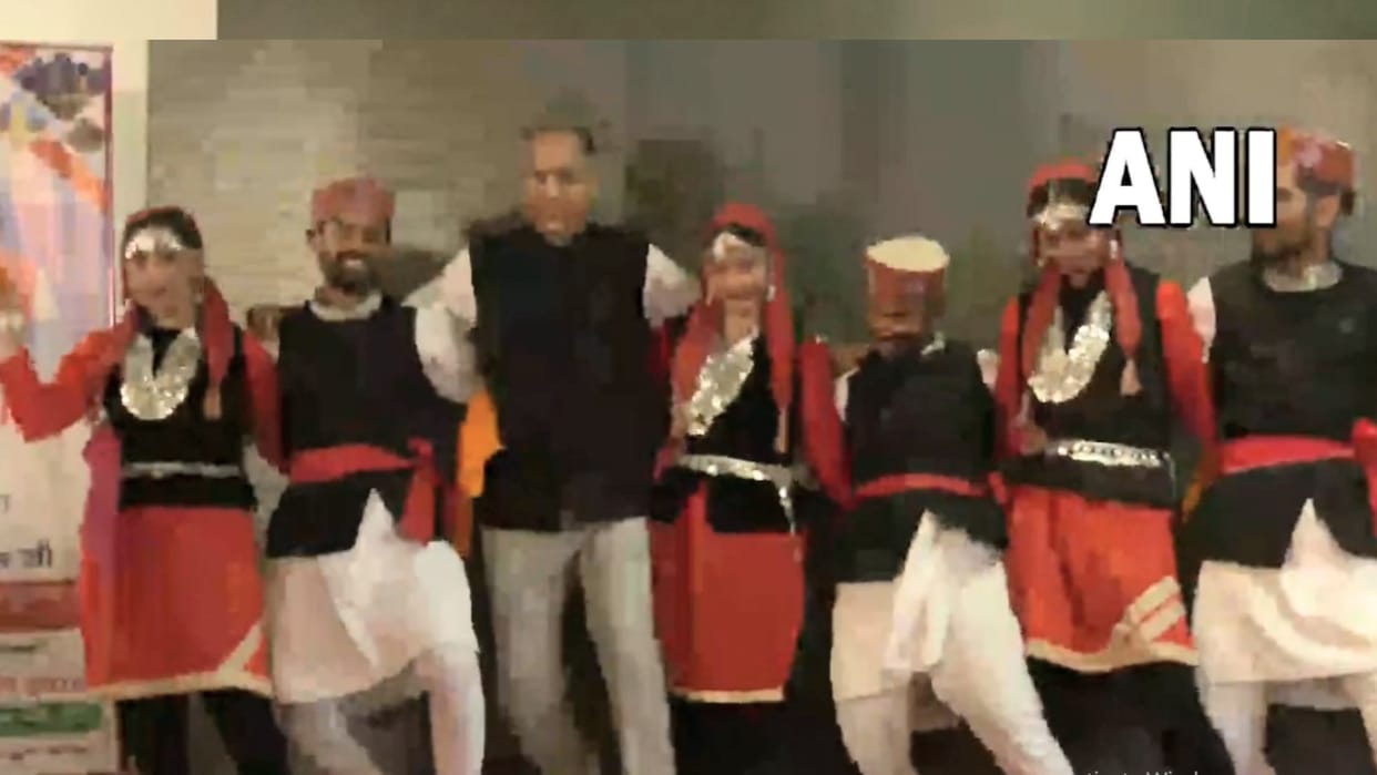 CM Jairam Thakur Performs Traditional Naati in Thunag Mandi Himachal Pradesh