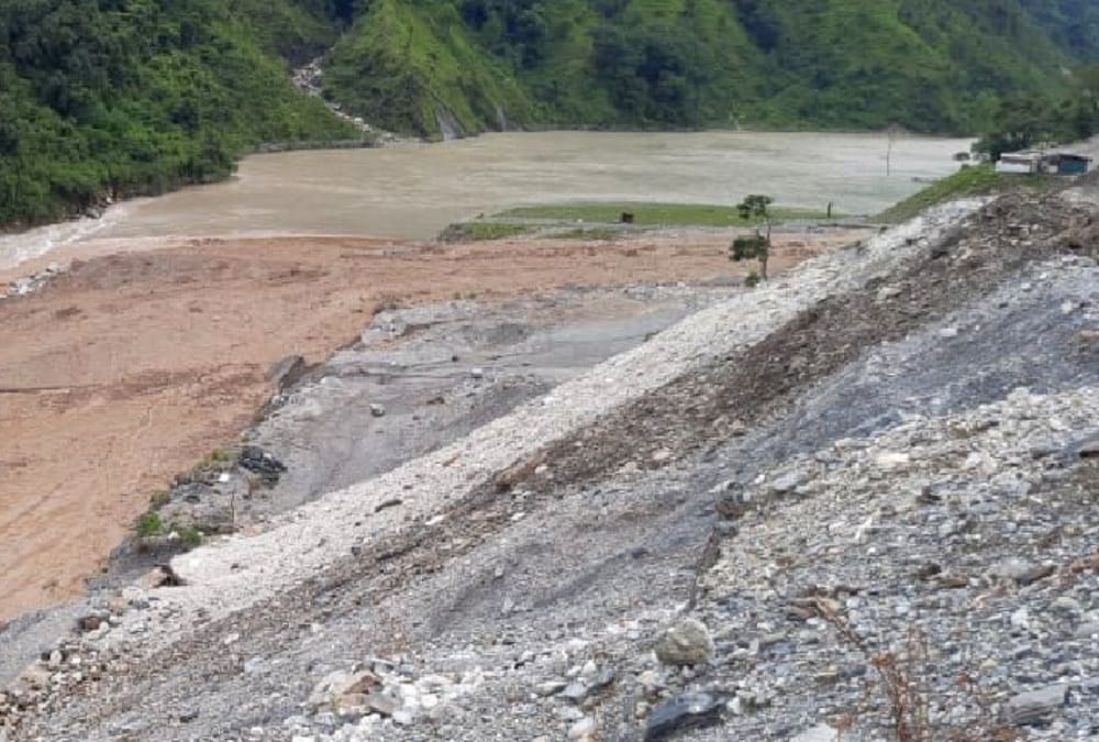 Monsoon 2022 uttarakhand weather update: Ramganga become lake after landslide photos