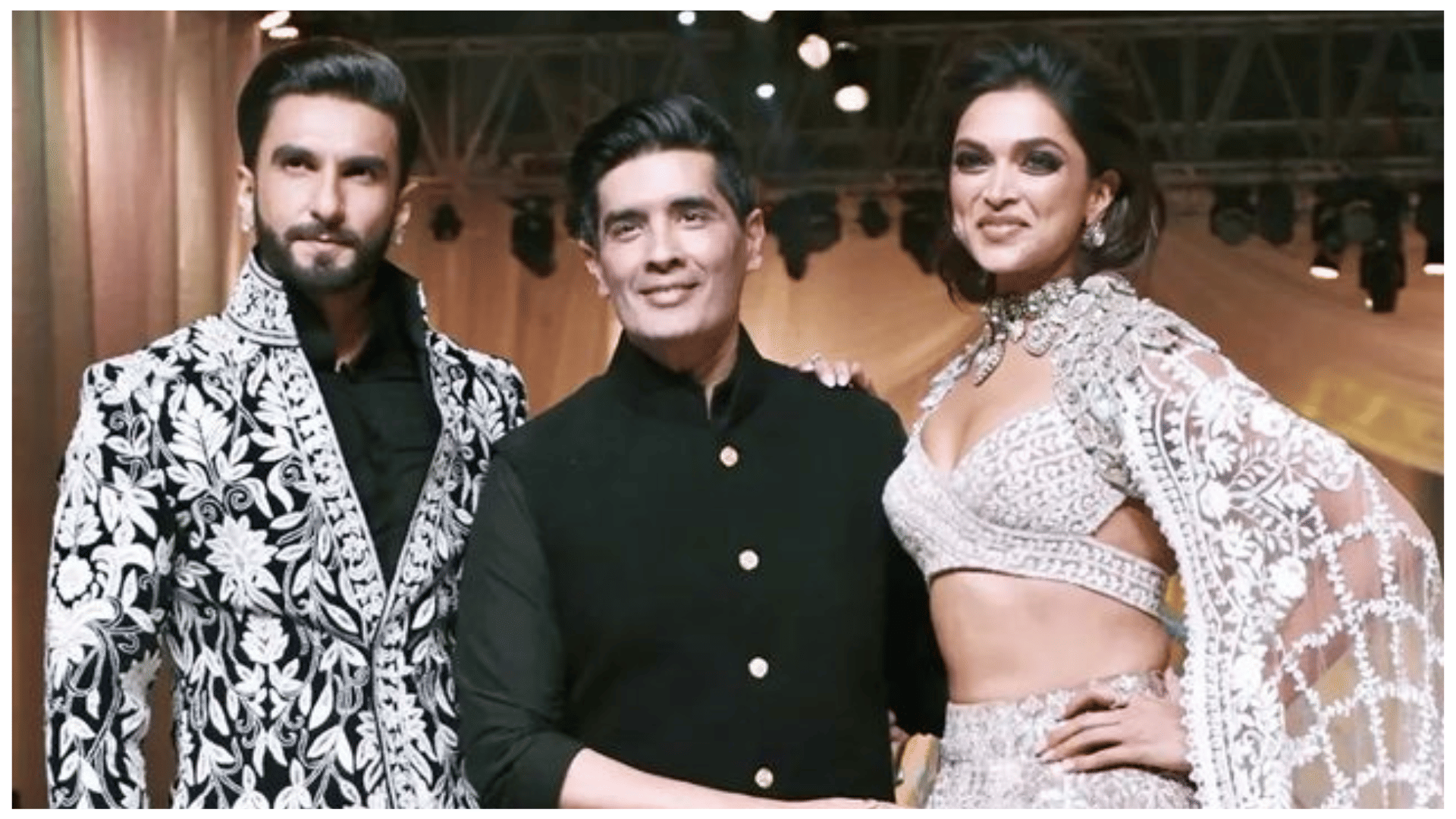 Ranveer Singh Deepika Padukone Romantic Photos from Mijwan Fashion Show 2022 of Manish Malhotra